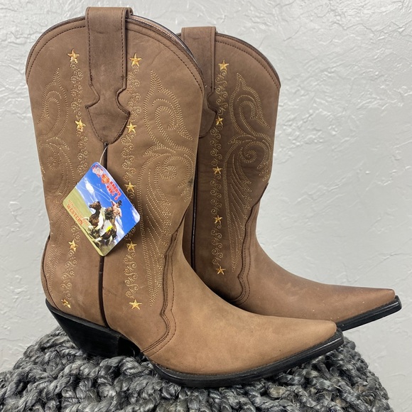 Women’s like new Jar Star Cowboy Boots Mexican Western size 6 - Picture 1 of 12